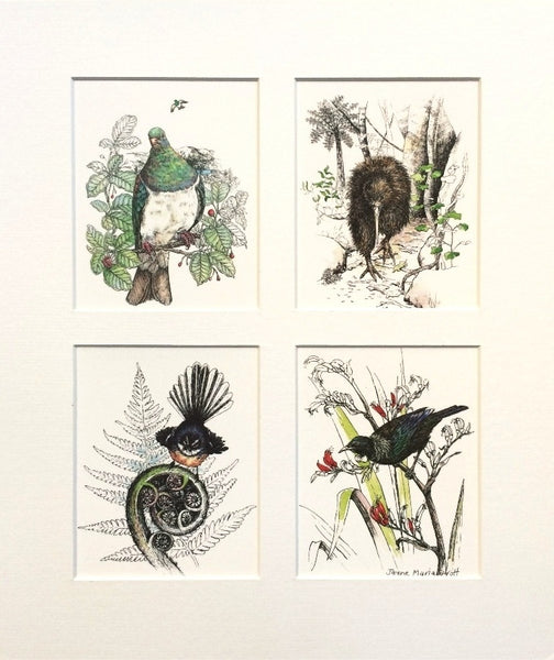 Mount, Quad - NZ Native Birds