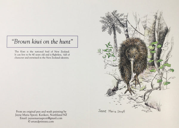 Card, NZ native Kiwi