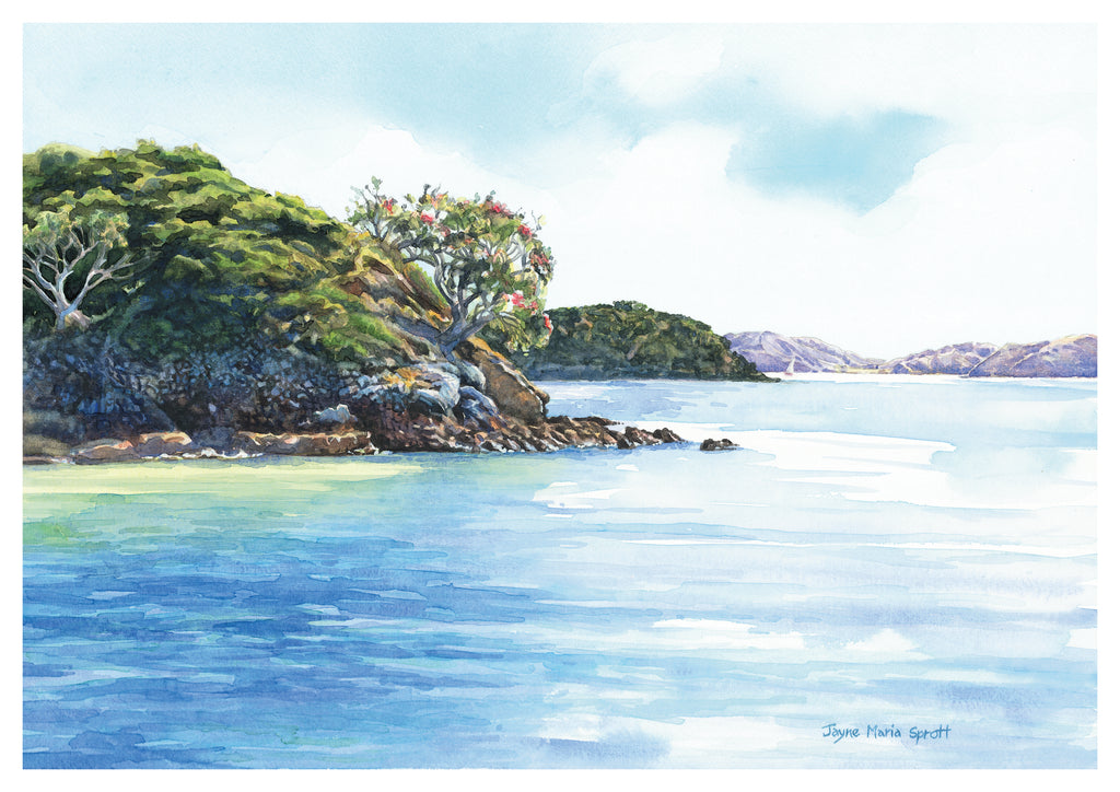 'Cruising the Bay' Painting, Bay of Islands Paihia, New Zealand