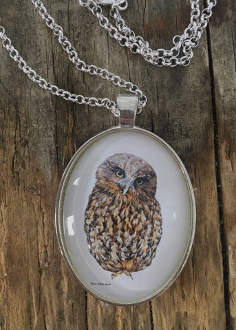 Jewellery - New Zealand Morepork (Ruru) Pendant