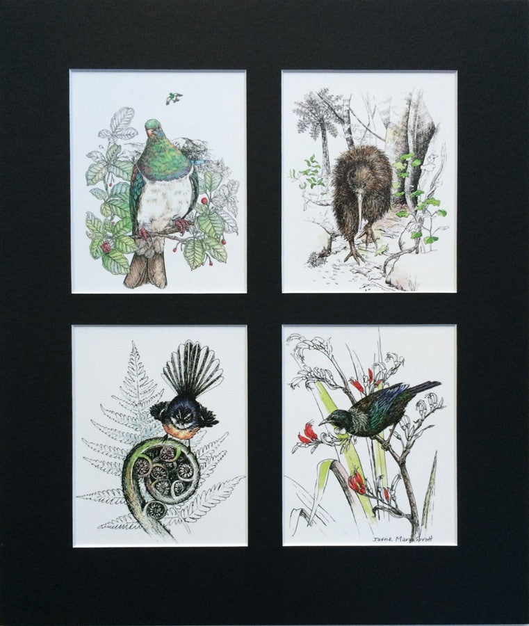 Mount, Quad - NZ Native Birds